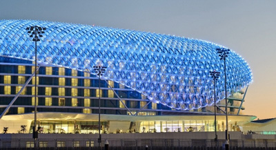 迪拜超奢華創(chuàng)意yas酒店設(shè)計(jì)亮相 酒店外觀媲美天空沙漠