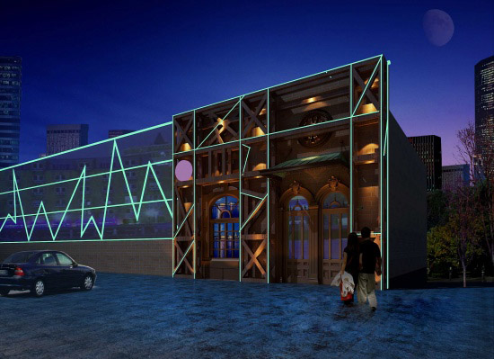 復(fù)古酒吧設(shè)計(jì)  武陟龍泉湖音樂(lè)酒吧設(shè)計(jì)說(shuō)明