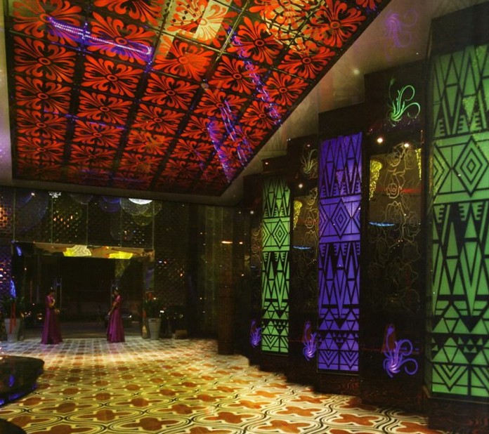 淮南畢打奧夜總會設計圖片欣賞 流動著夢幻般的色彩
