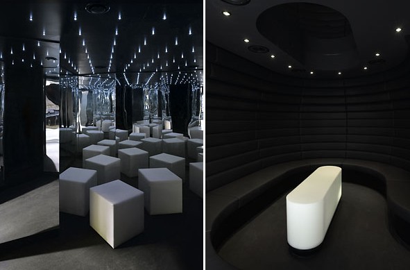 斯圖加特某酒吧俱樂部 設(shè)計圍繞著黑白兩色展開